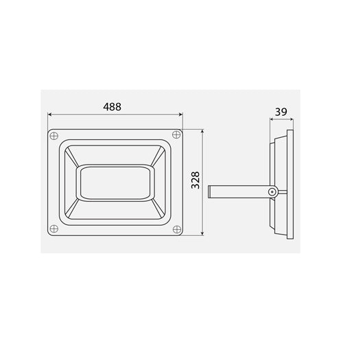 SYNERJI 400W DAYLIGHT LED FLOODLIGHT