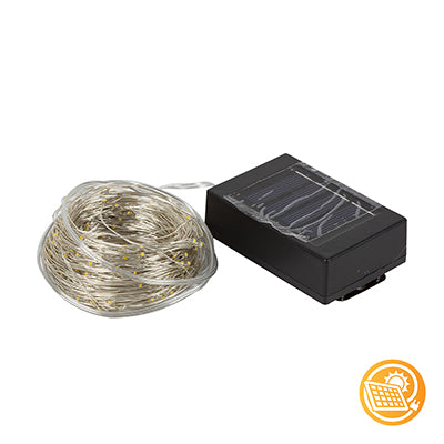 Eurolux Solar Copper Wire String Light – copper wire string with solar panel