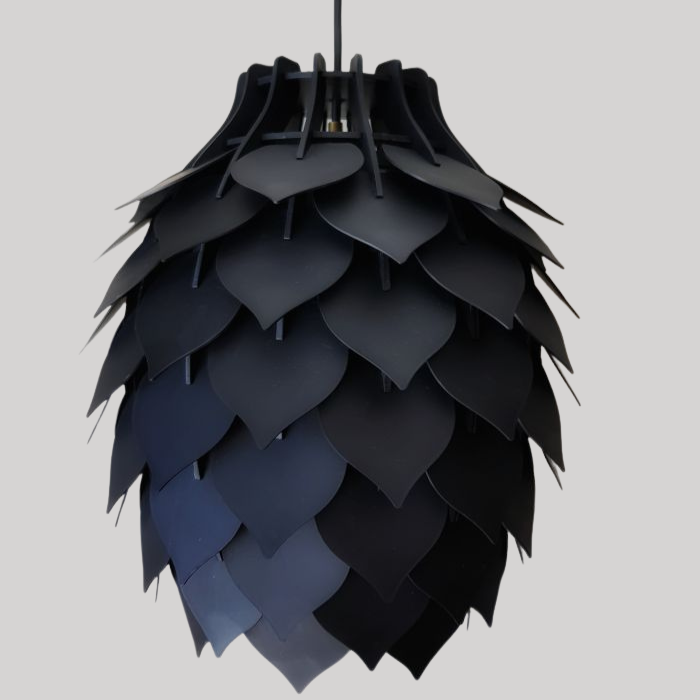 Honey Badger Pinopoly Pendant Light – satin black pendant, unlit