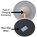 RECHARGEABLE DOME TABLE LAMP APRICOT