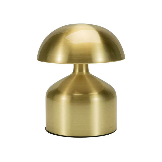 RECHARGEABLE MUSHROOM MINI GOLD TABLE LAMP