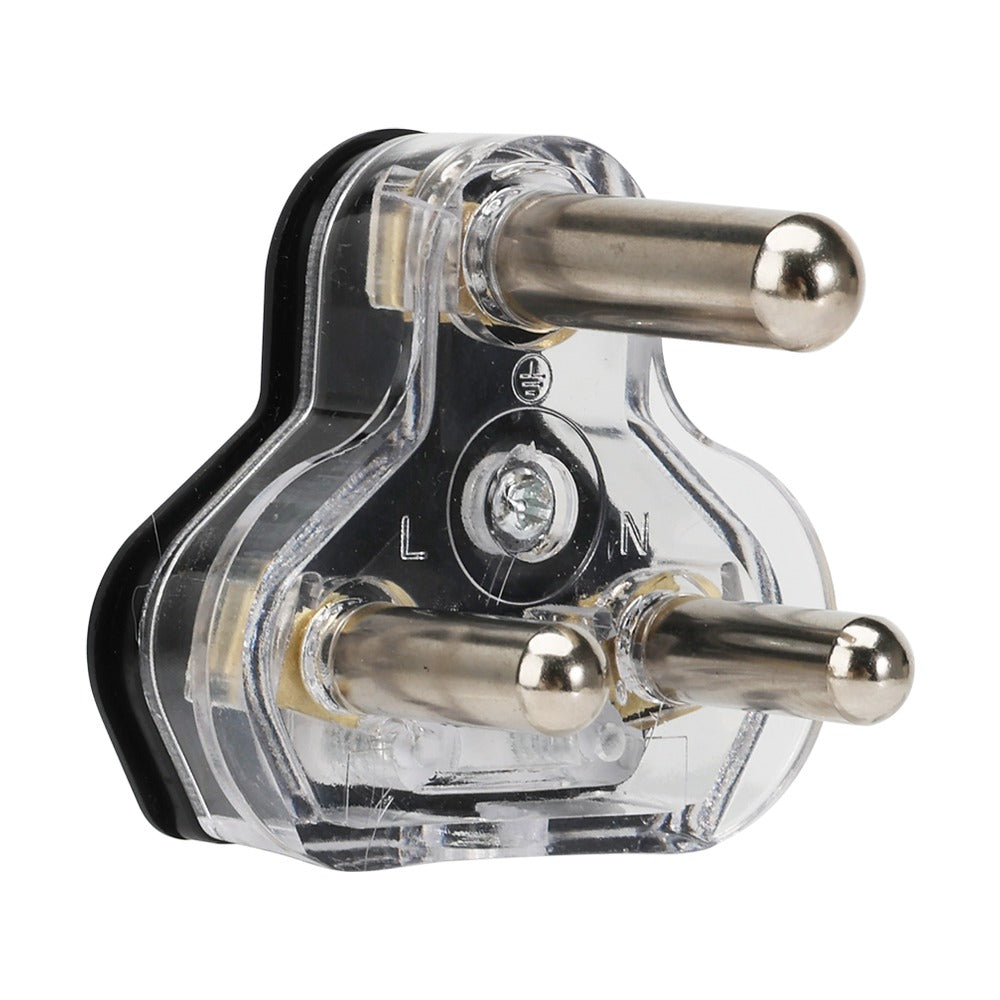 Synerji 16A PC Plug Top - Black Clear Bottom