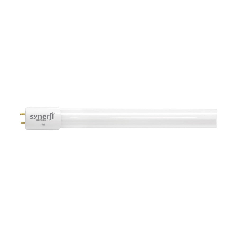 Synerji LED T8 Glass Tube – white glass tube, side view