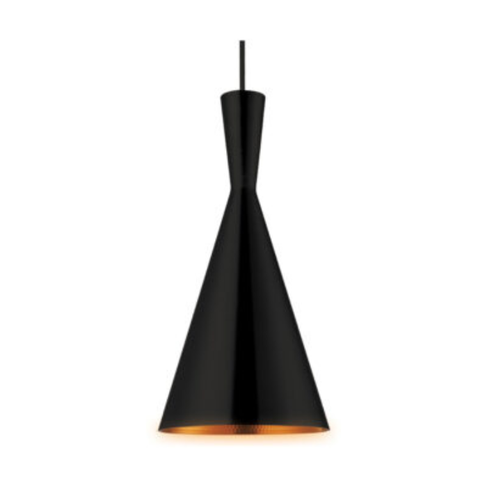 Synerji Matt Black Metal Pendant Light – ES, IP20