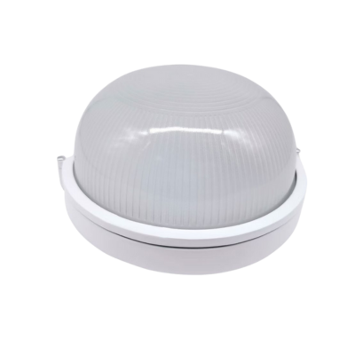 Synerji Round Aluminium Bulkhead – White version, plain