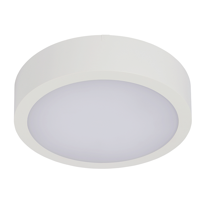 Synerji Round LED Bulkhead – white bulkhead, unlit