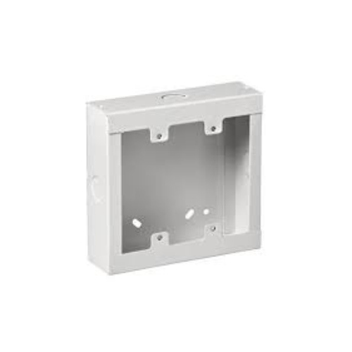 Synerji Steel Extension Box – white steel box shown at an angle