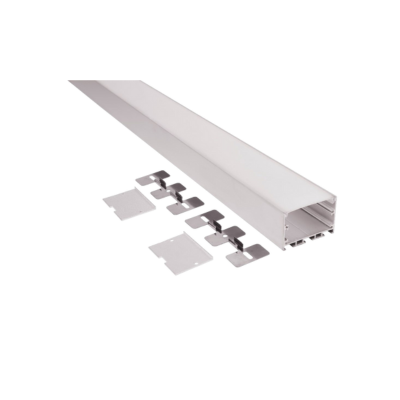 Synerji Surface-Mount Aluminium Channel for LED Strip – 50 x 35mm, 3m