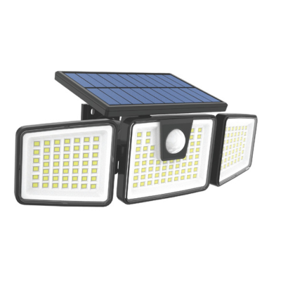Synerji Solar LED Motion Sensor Wall Light – 6.5W, 700lm, 6500K, IP44, Black