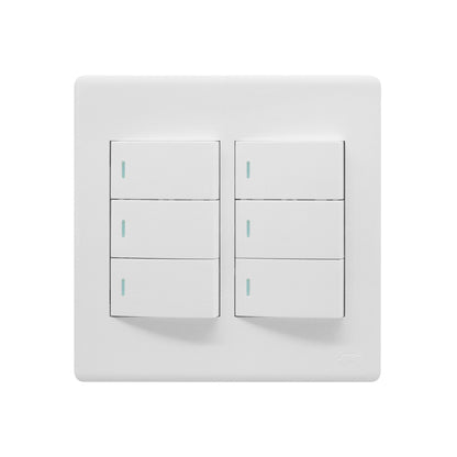 SYNERJI SWITCH DECO 4X4 6-LEVER 1-WAY