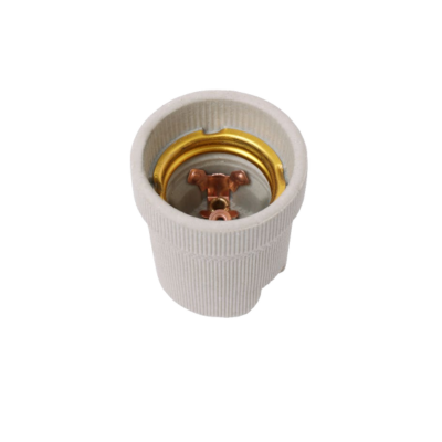 SYNERJI CERAMIC LAMPHOLDER UNSKIRTED E27