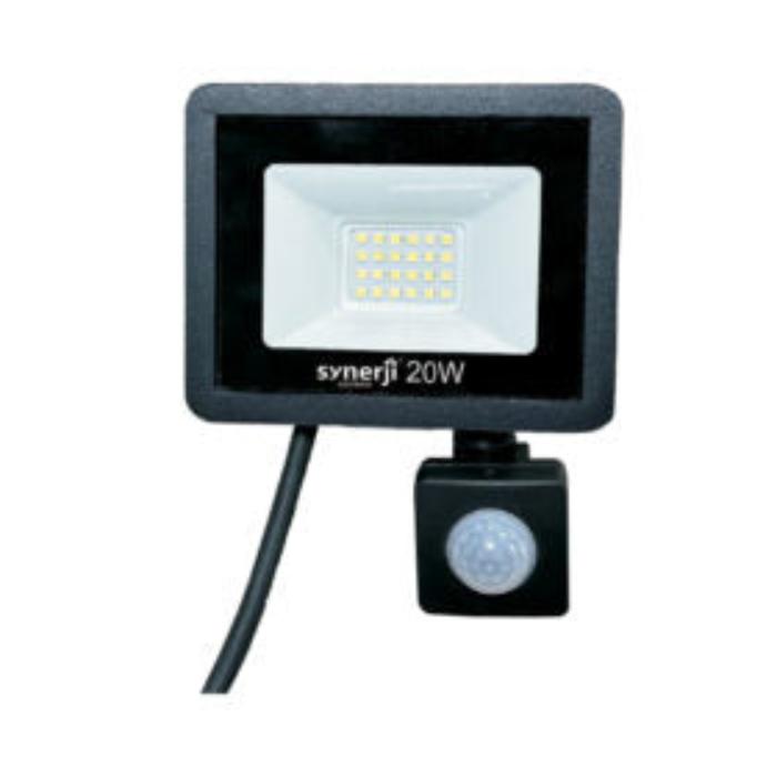 SYNERJI LED IP65 PIR DOB FLOOD 6000K 50/BX