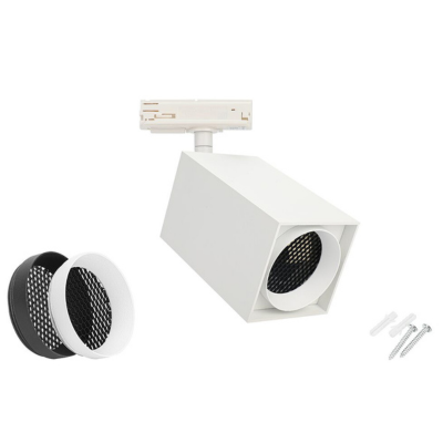 PIOLED Snypa GU10 3wire Track 110mm fitting with Removable Honeycomb – Square