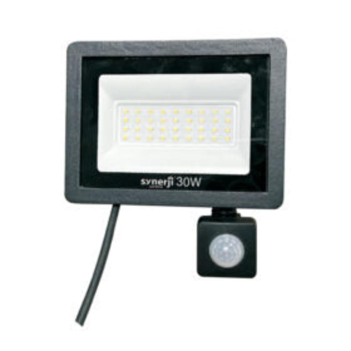 SYNERJI LED IP65 PIR DOB FLOOD 6000K 50/BX