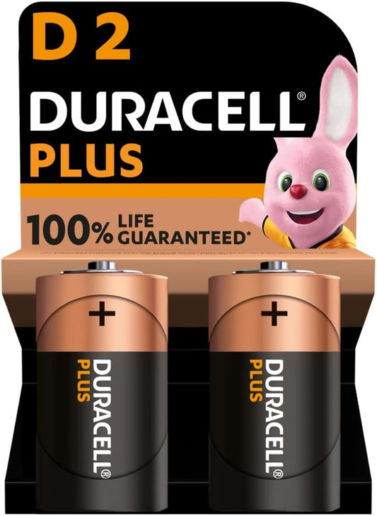 DURACELL PLUS D 20 p/box (2 pcard) x 10