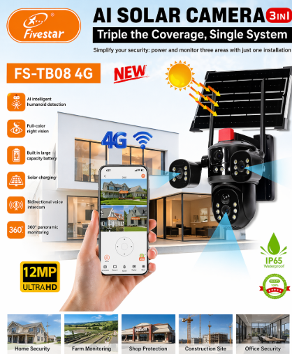 AI SOLAR 4G CAMERA (3-IN-1)