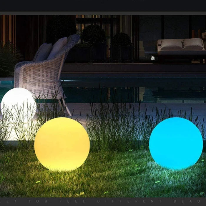 LED RGB BALL LIGHT OUTDOOR RECHARGEABLE
