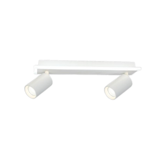 Synerji Parma 2-Light Spotlight on Bar – white two-light bar