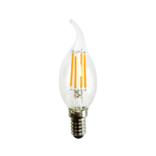 SYNERJI 4W E14 CANDLE FLAME FILAMENT BULB