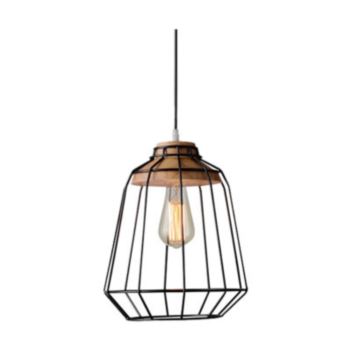 SYNERJI INDOOR METAL PENDANT MATT BLACK SYIPN02BKES