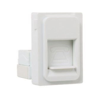 Eco Telephone Socket Module – White – Synerji