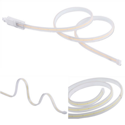 Synerji 220V COB LED Strip Light – unlit strip in loose coils with power connector