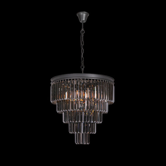 Large Crystal 5 Tier Chandelier