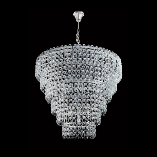 K-Light KLCH-6918/28 230v 40W E14 Glass Links Chandelier
