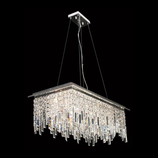 Large Rectangular Crystal Pendant