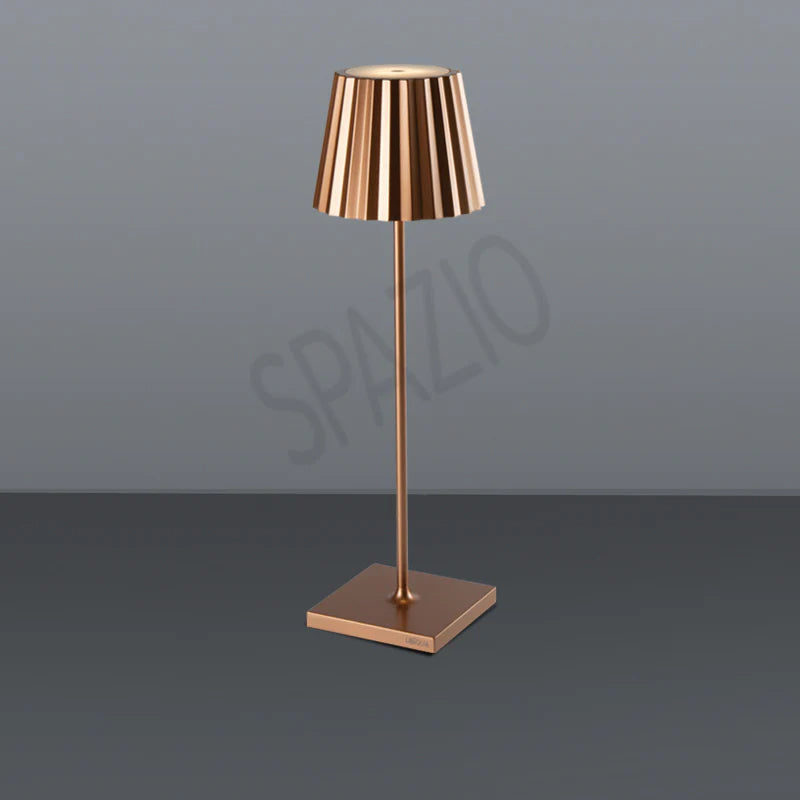 SPAZIO Plissè Rechargeable Table Lamp – Sand