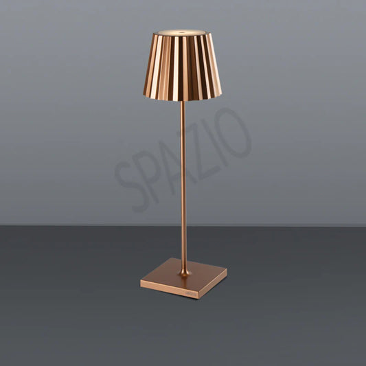 SPAZIO Plissè Rechargeable Table Lamp – Sand