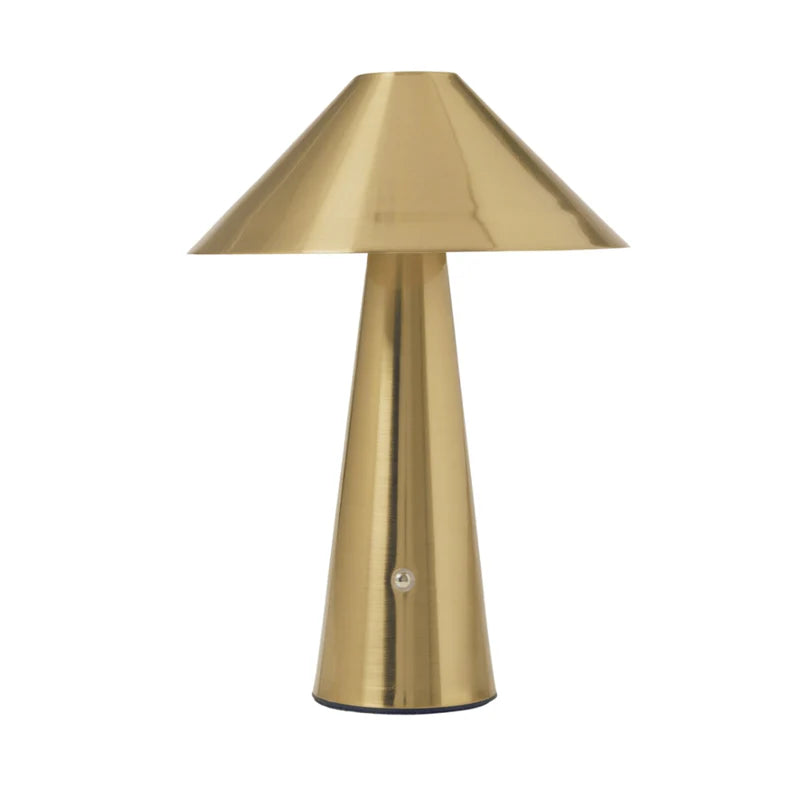 Burke Rechargeable LED Table Lamp – Gold finish, unlit
