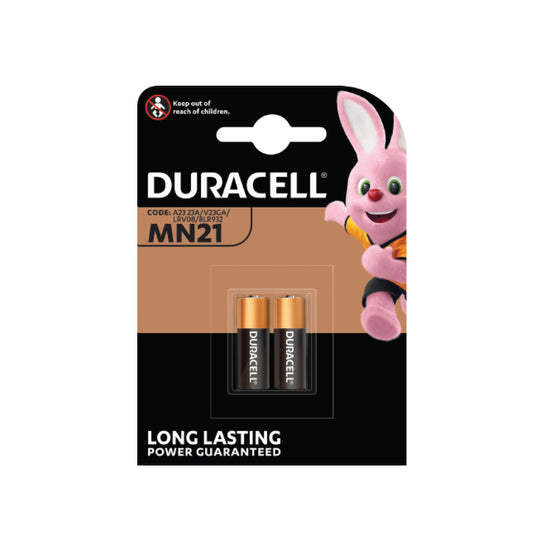 Duracell MN21 Alkaline Battery – Box of 20 (2 per Card)