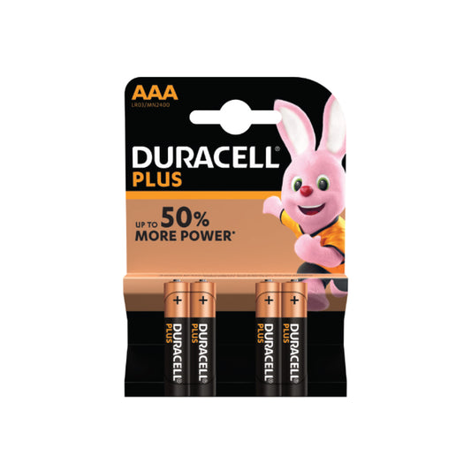 Duracell Plus AAA alkaline batteries