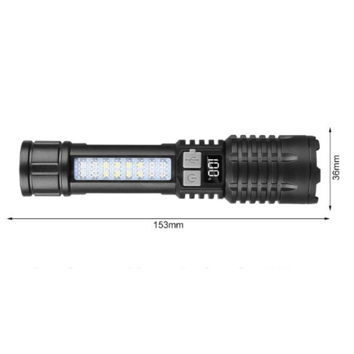 Flashlight ABS Plastic LED SYRTABS