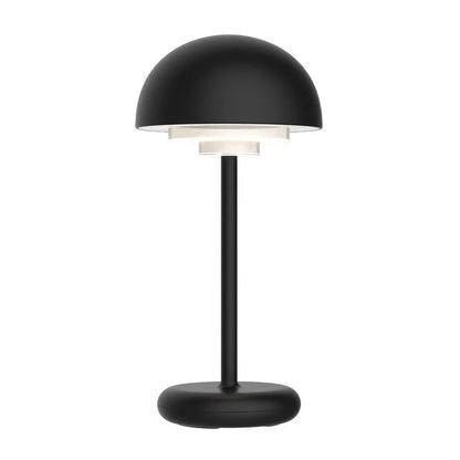 Medupi Rechargeable LED Table Lamp – black lamp on a white background