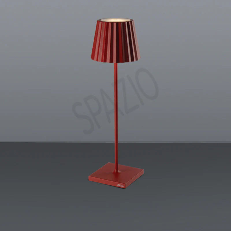SPAZIO Plissè Rechargeable Table Lamp – Sand