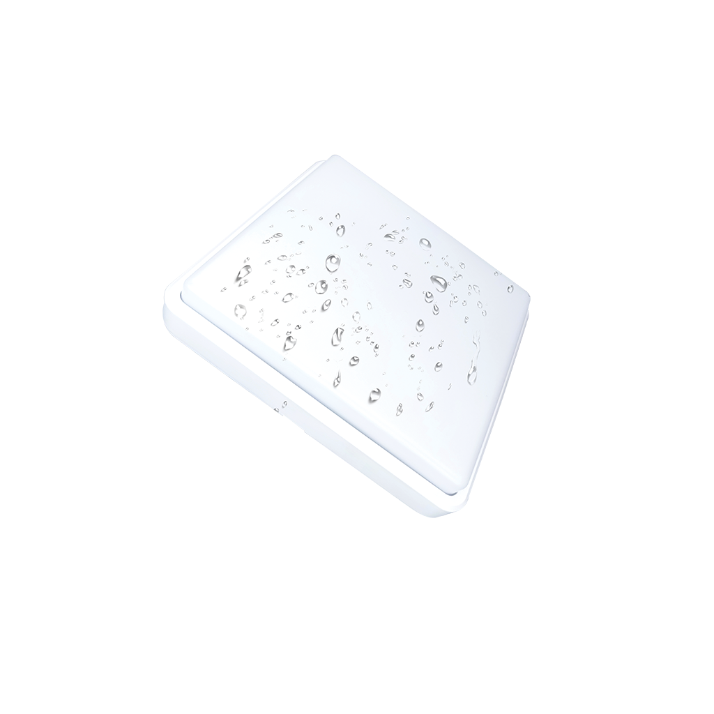 PioLED Hero LED Bulkhead – square version with water droplets on the cover