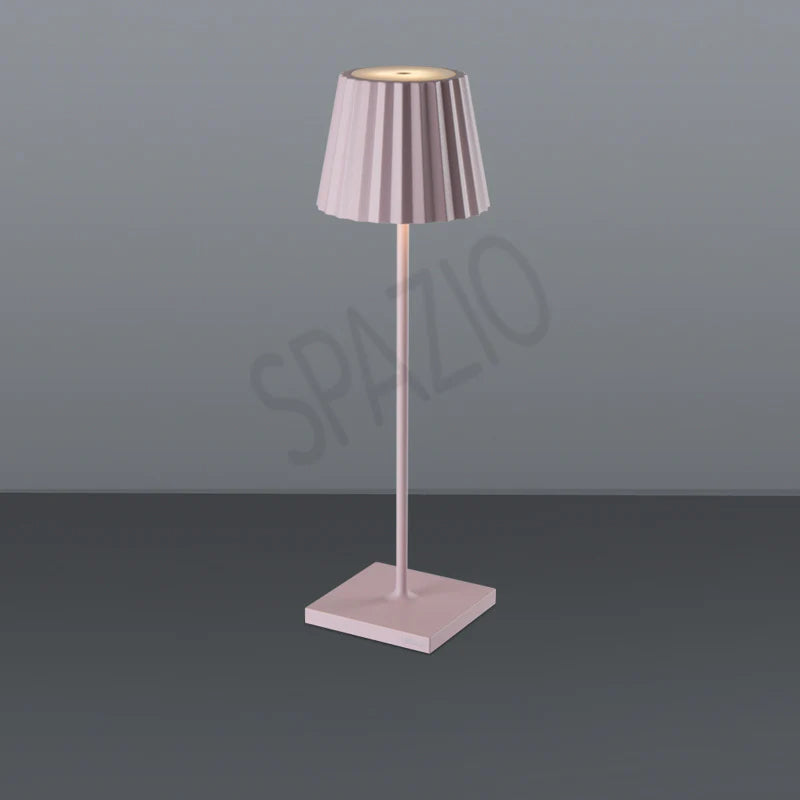 SPAZIO Plissè Rechargeable Table Lamp – Sand