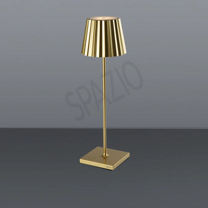 SPAZIO Plissè Rechargeable Table Lamp – Sand