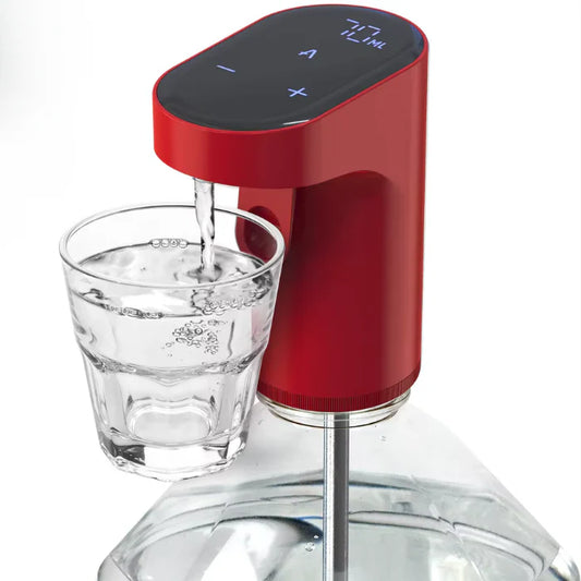 Redsack Smart Wine Dispenser – Electric Aerator, Digital Display, USB-C, Black/Red