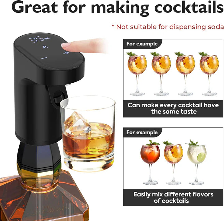 Redsack Smart Wine Dispenser – feature panel showing cocktail use