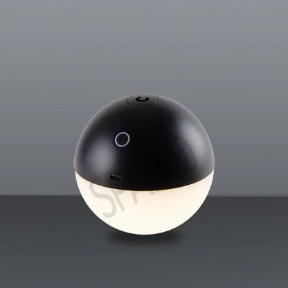 SPAZIO Albedo Rechargeable LED Orb – Table Lamp or Pendant, 2.2W, 3000K, IP65, Black