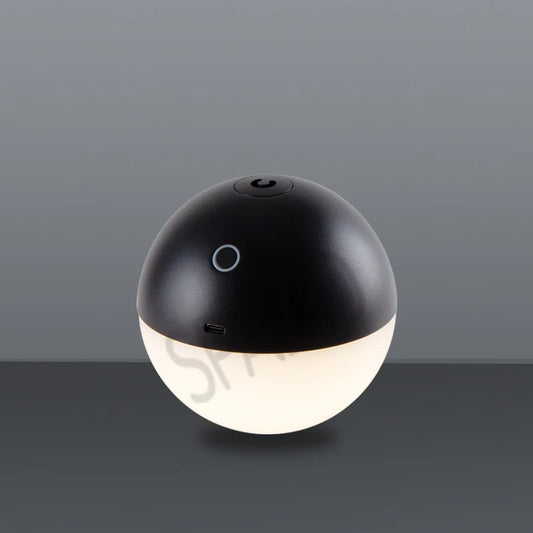 SPAZIO Albedo Rechargeable LED Orb – Table Lamp or Pendant, 2.2W, 3000K, IP65, Black
