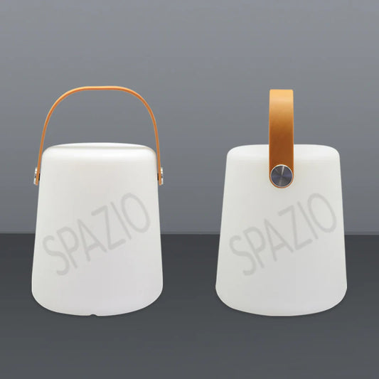 SPAZIO Bonbon 2 Rechargeable Table Lamp – 1.2W, 3000K, IP54, White, Ø180mm