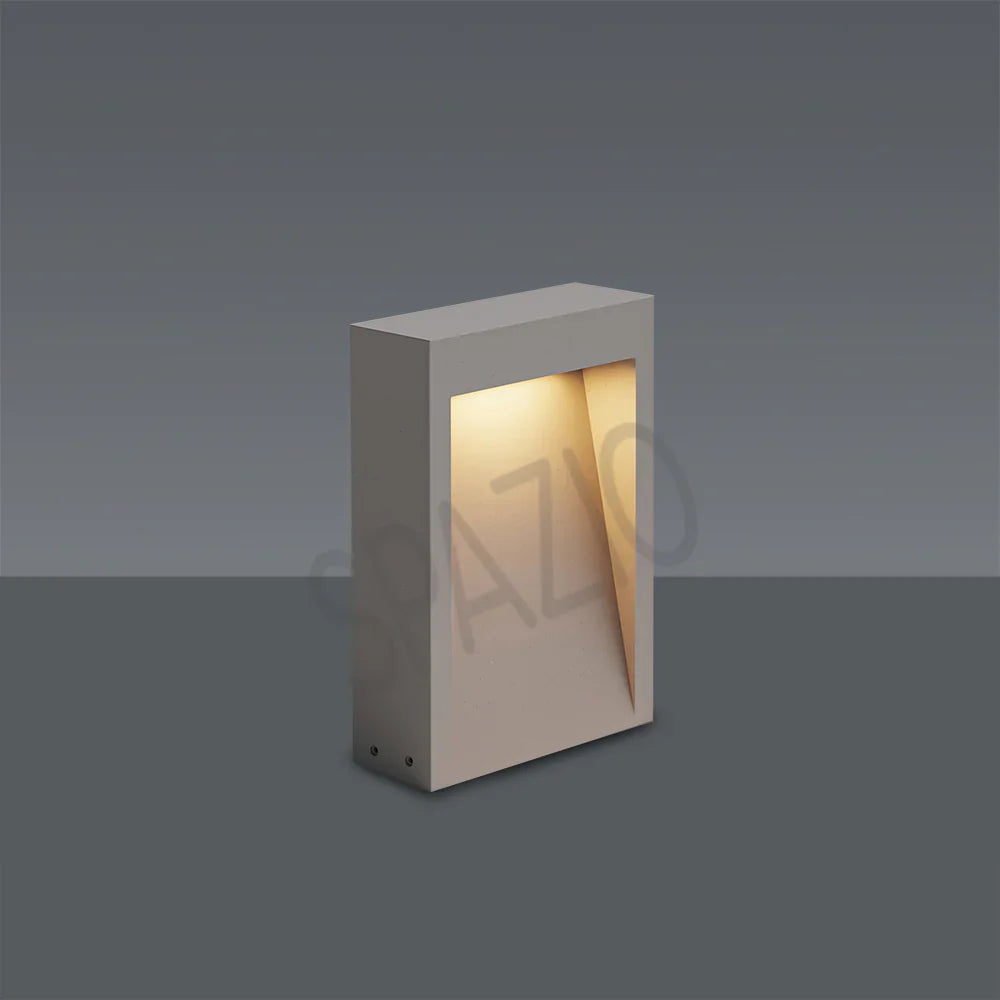 SPAZIO Cinder A LED Bollard – 13W, 3000K, IP65, Concrete