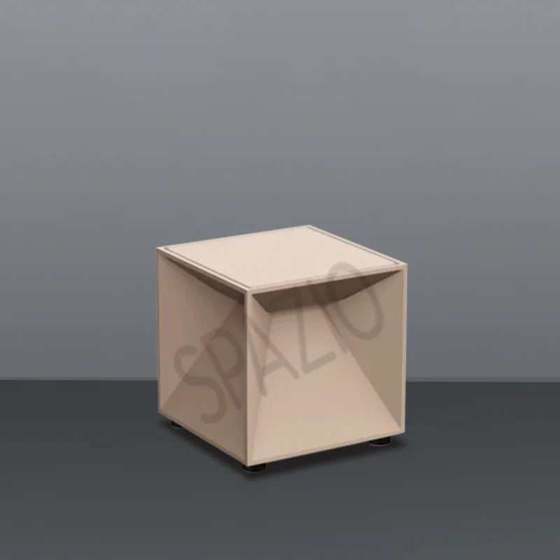 SPAZIO Cubox Mini Rechargeable Dimmable Table Lamp – unlit cube on a grey surface