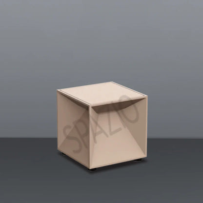 SPAZIO Cubox Mini Rechargeable Dimmable Table Lamp – unlit cube on a grey surface