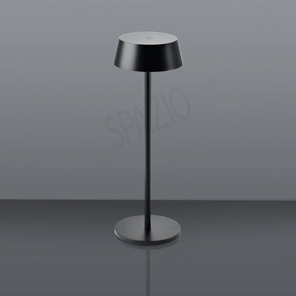 SPAZIO Lola Pro Rechargeable Cordless Table Lamp – shown in black on a grey background