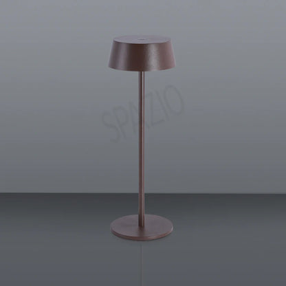 SPAZIO Lola Pro Rechargeable Cordless Table Lamp – shown in brown on a grey background